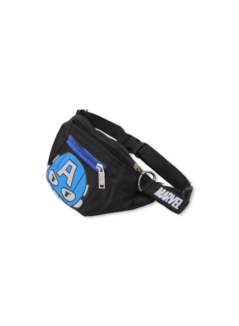 Waist Bag – Black with Captain America Print - Image 3